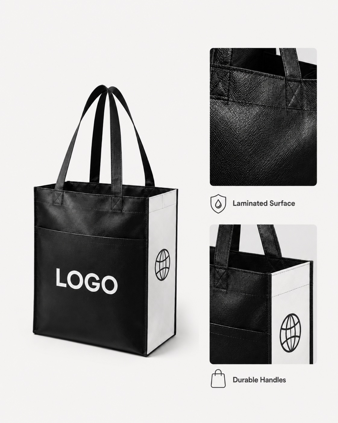 Non-woven Avenue Shopper Tote Bag