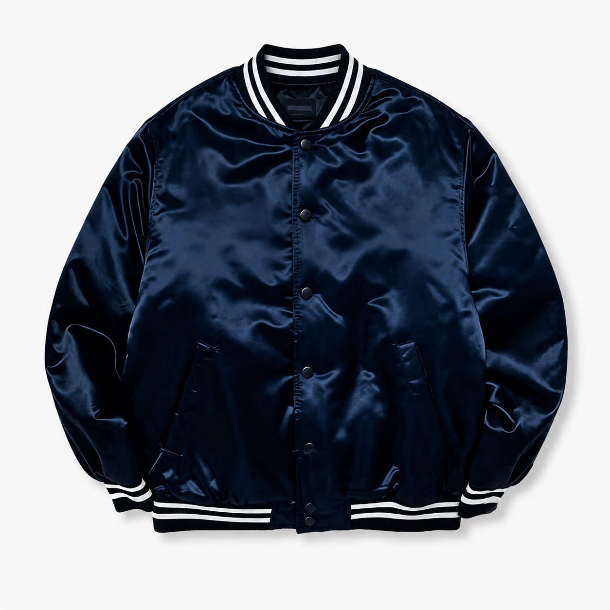 Chaqueta de béisbol satinada