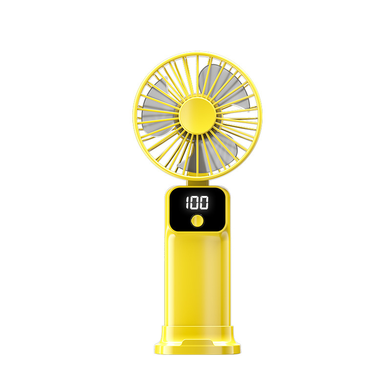 Ventilateur portatif d'affichage numérique avec base