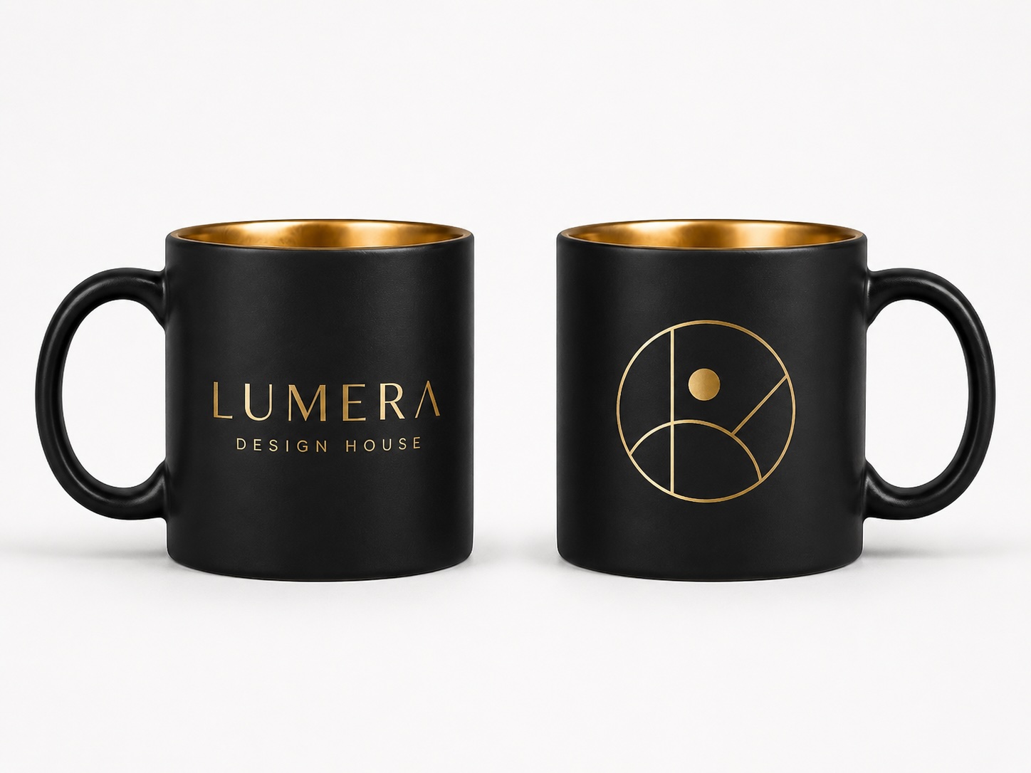 15 oz oro interior de cerámica mug