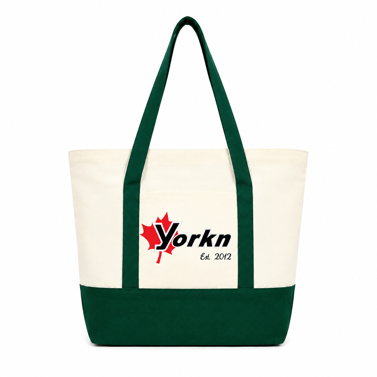 Color Block Canvas Tote