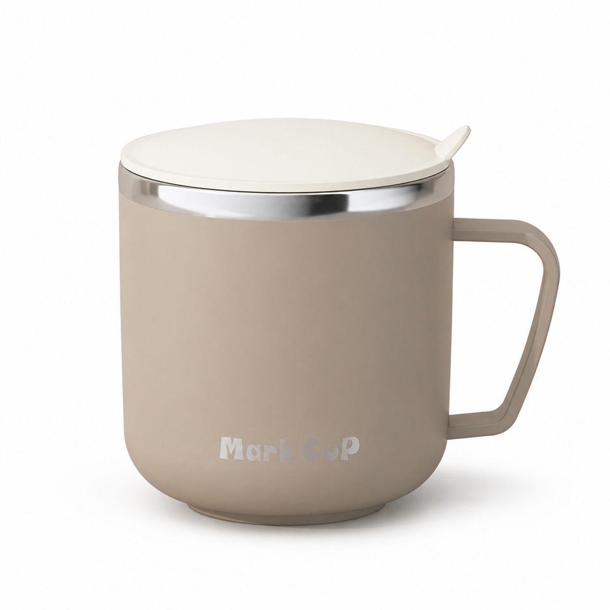 Peso ligero 304 taza de acero inoxidable con tapa