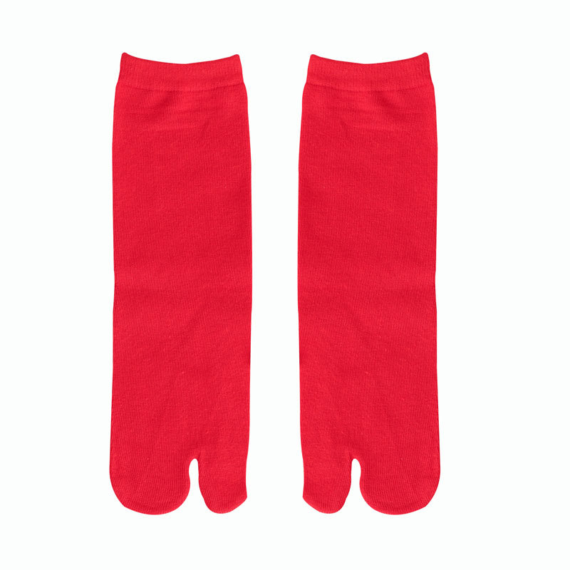 Chaussettes d'orteils fendues en coton unisexe