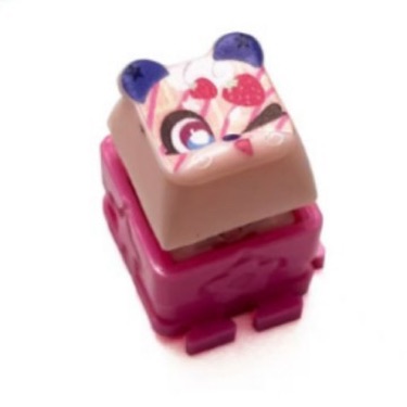 Keycap Backpack Charm Keychain