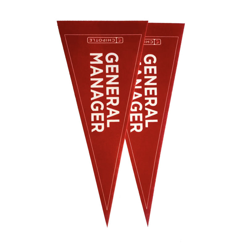 12x30 feutre pennant triangulaire