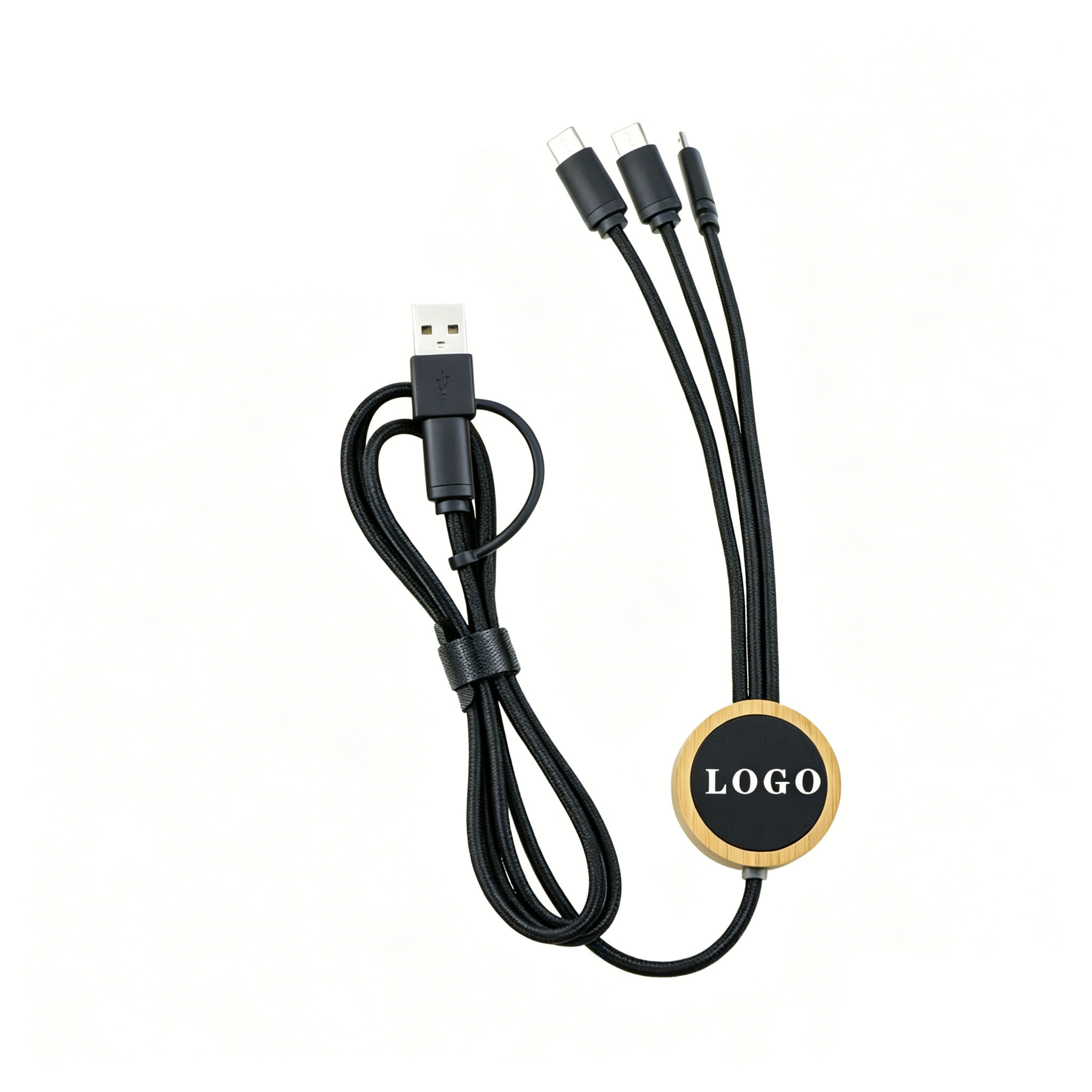 Cable de carga trenzado multi puerto