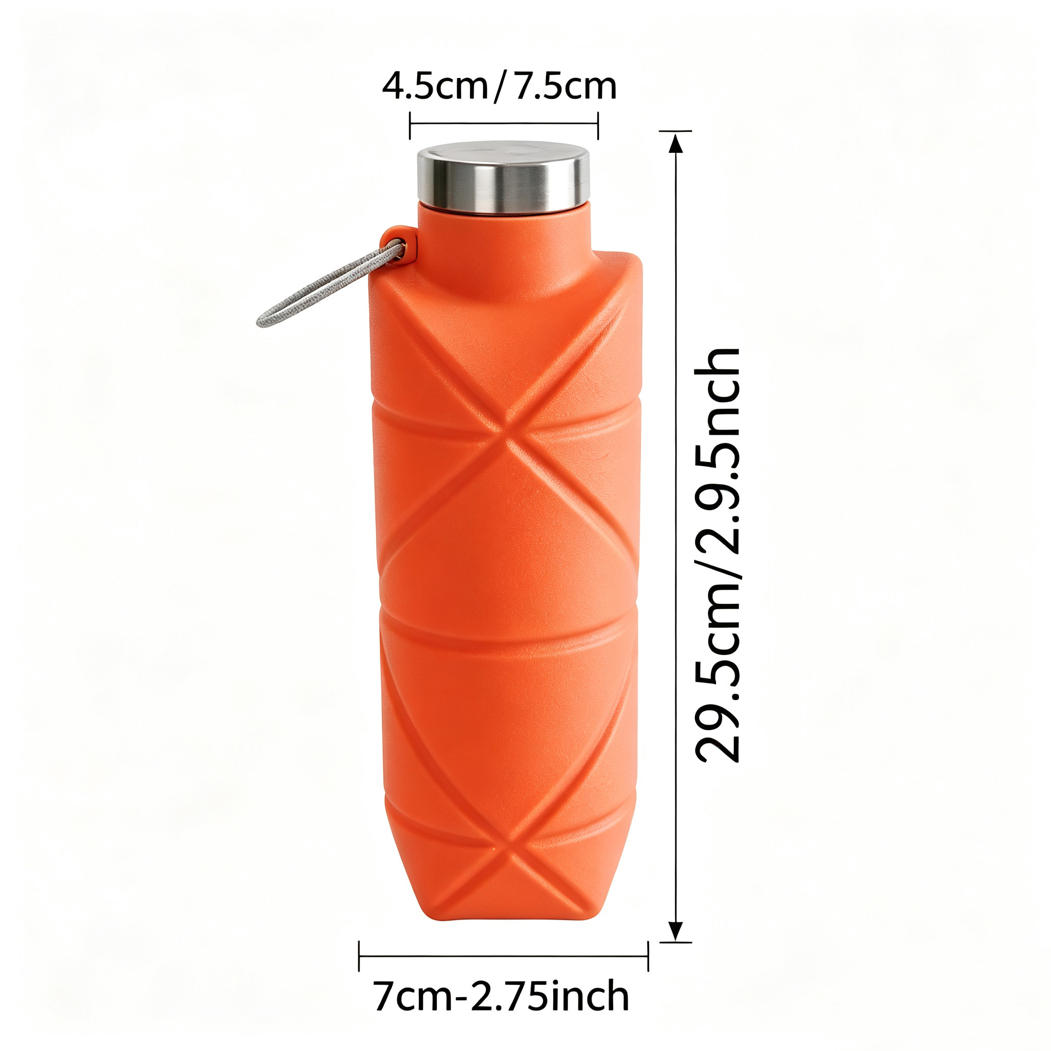 Botella de agua de silicona plegable 24oz view 2