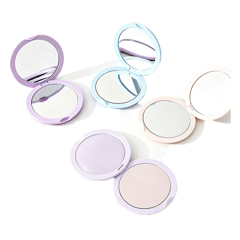 Miroir pliable rond compact