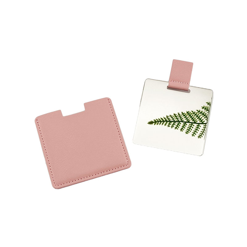 Miroir compact en acier inoxydable portable