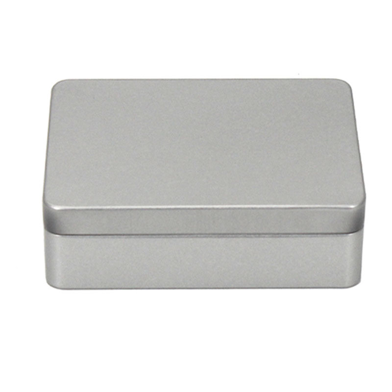 Boîte de rangement rectangulaire en étain