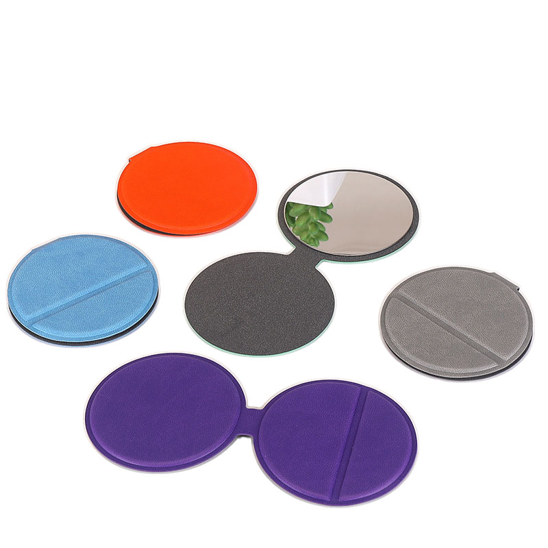 Miroir inoxydable portable rond