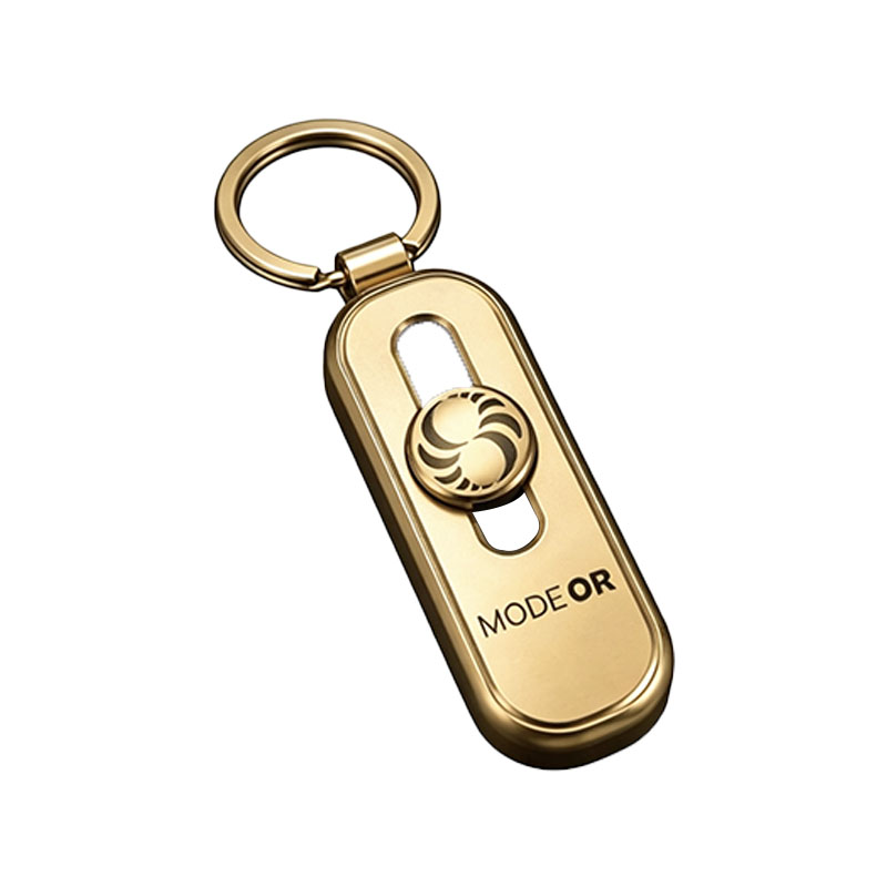 Porte-clés coulissant logo en alliage de zinc