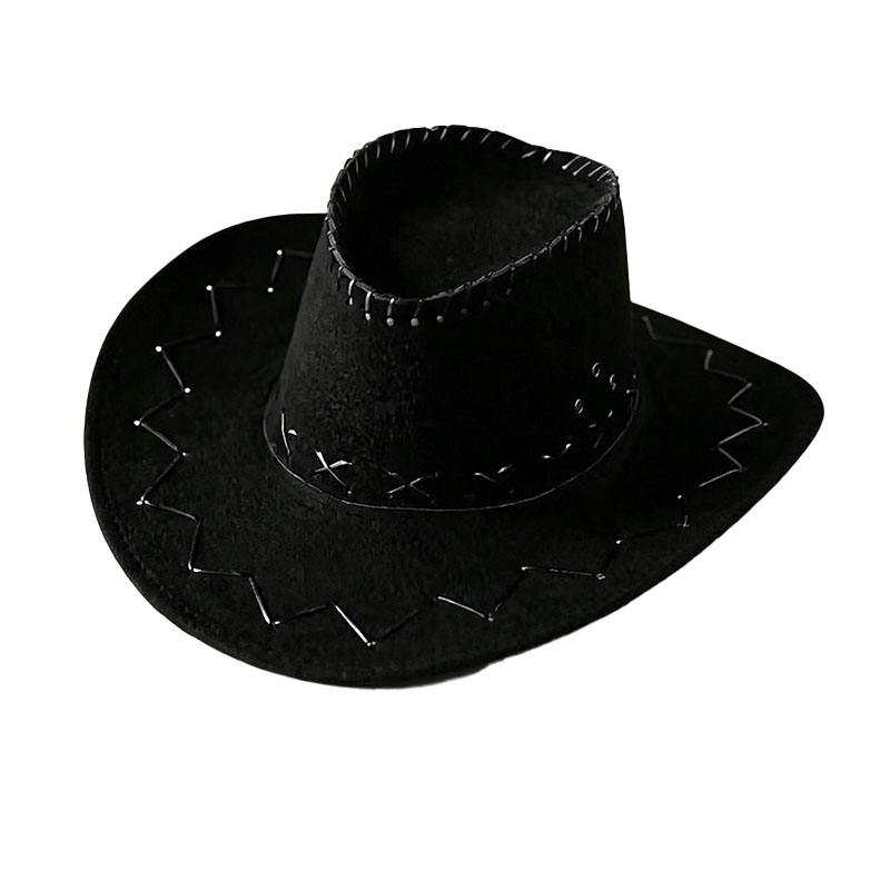 Faux suède chapeau de cowboy ouest