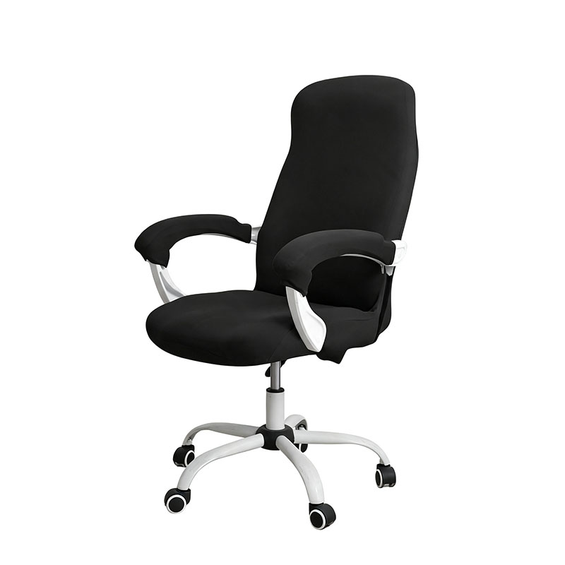 Silla de oficina de estiramiento cubierta con apoyabrazos