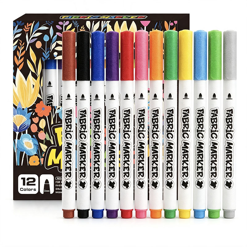 Set de marqueur 12 couleurs en tissu