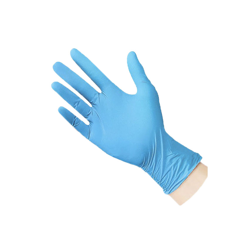 Guantes de examen de nitrilo azul