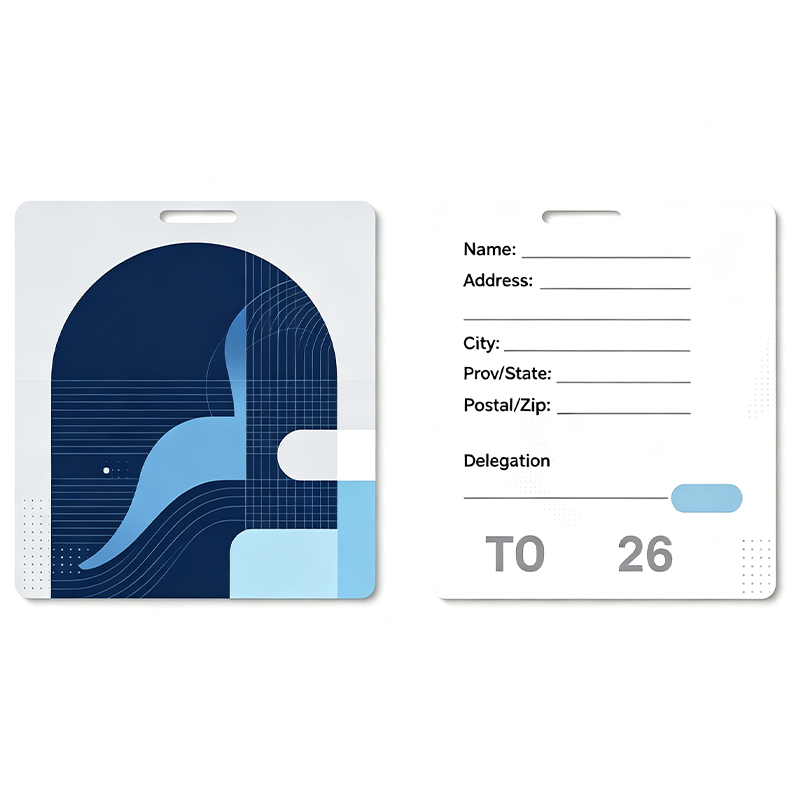 Pvc personnalisé étiquette de bagages