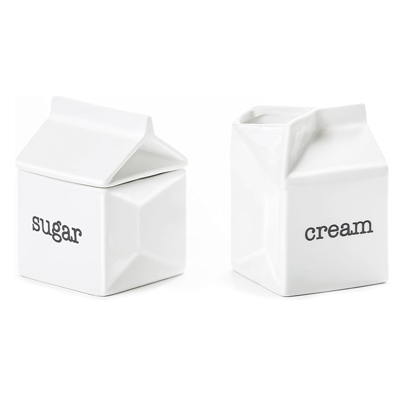Set de azúcar y crema cerámica