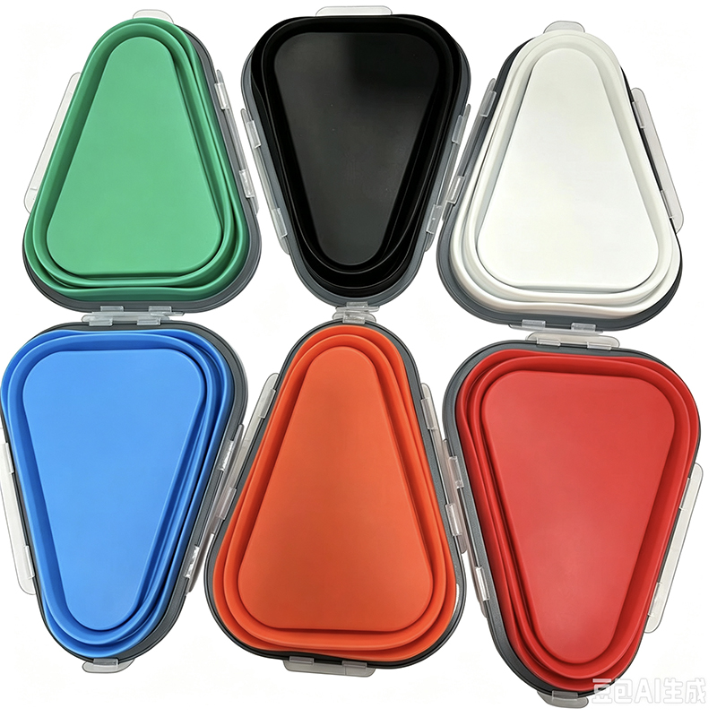 Contenant de pizza en silicone pliable view 2
