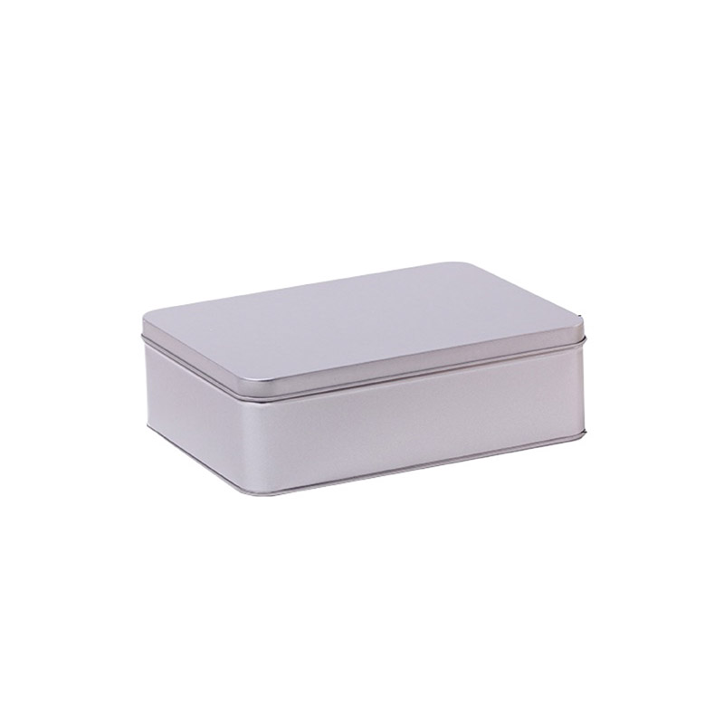 Caja de lata rectangular