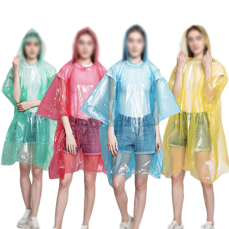 Disposable Pe Rain Poncho view 2
