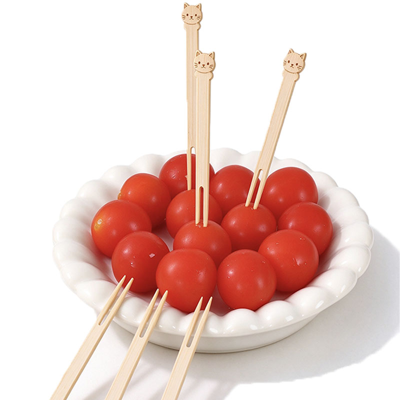 Cat Design Fruit Forks view 2