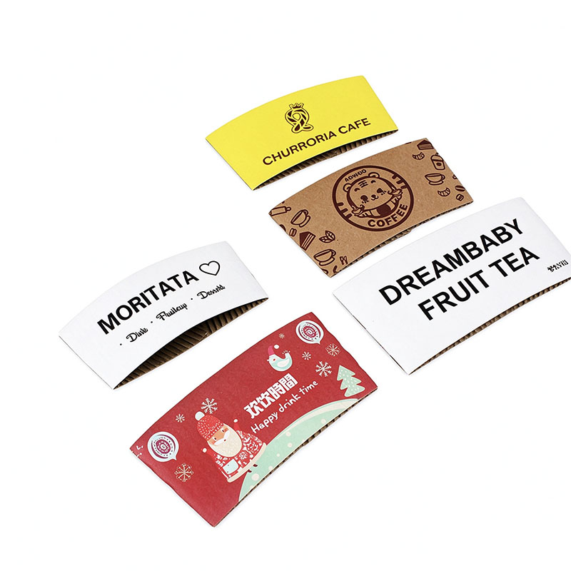 12oz Disposable Paper Cup Sleeve view 2