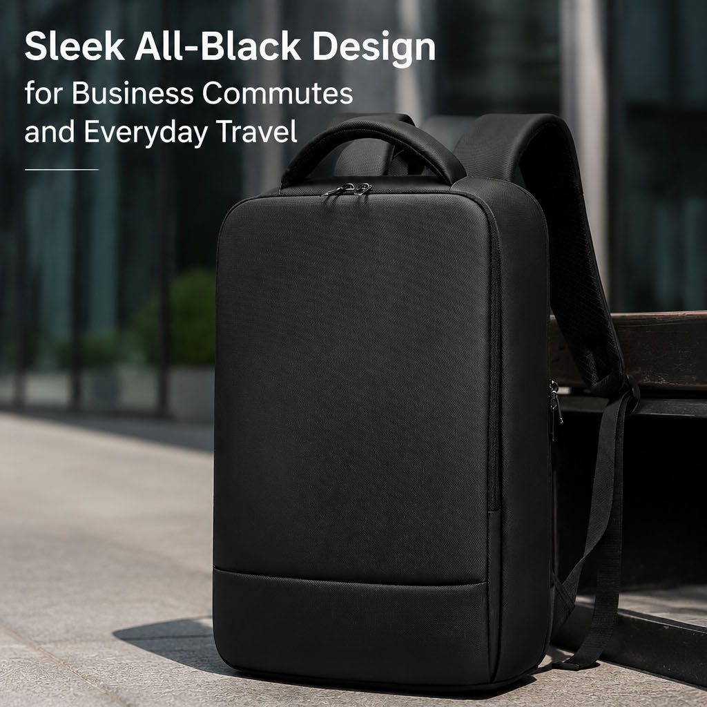 Slim negocio portátil mochila view 3