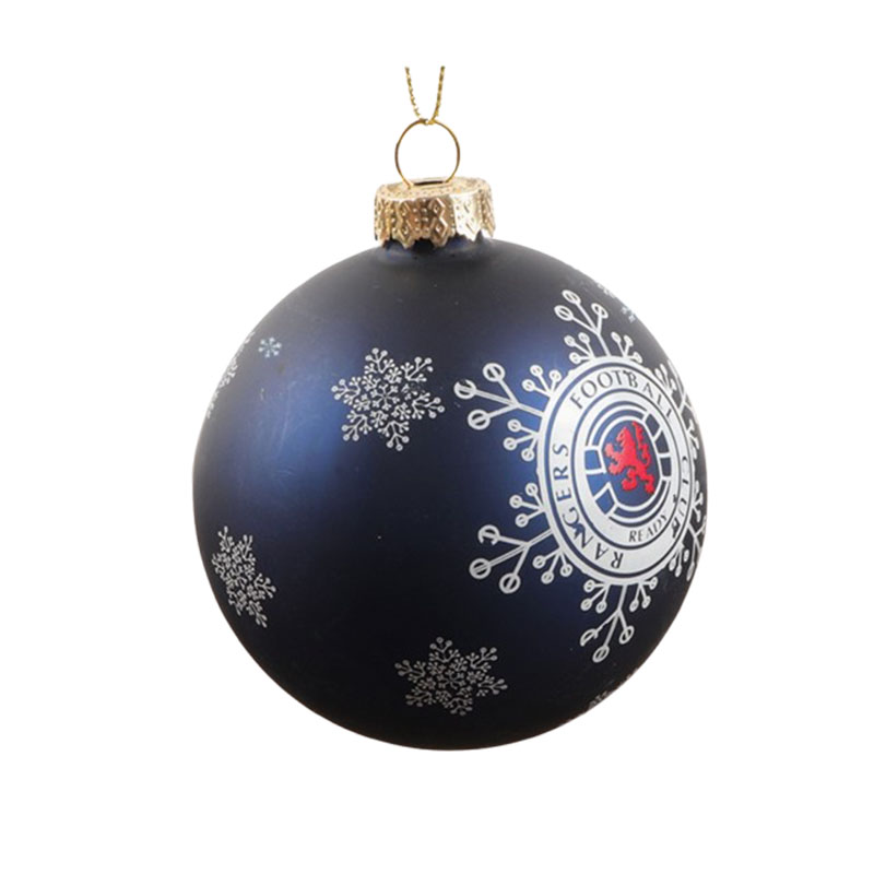 Balle de noël en verre de 8cm