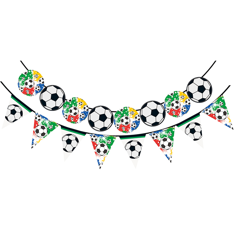 Soccer fête pennant guirlande