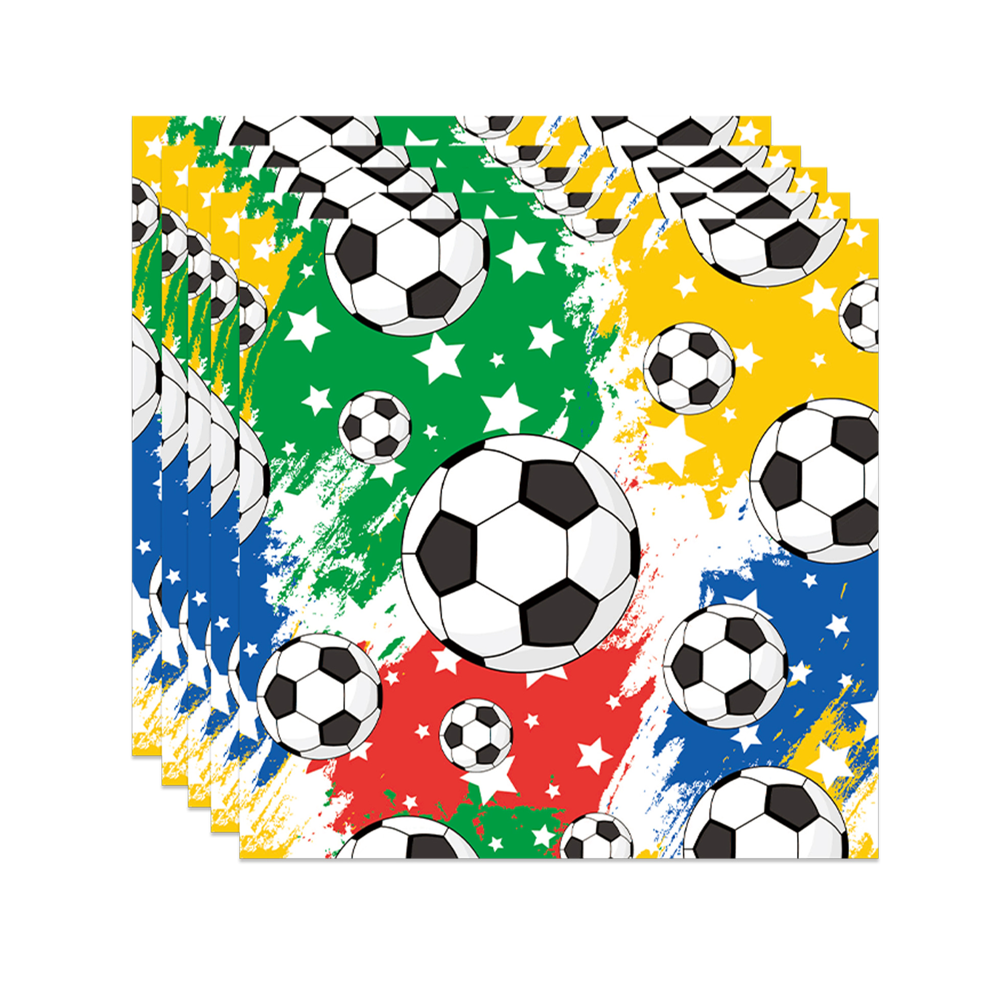 Soccer thème papier jetable serviettes