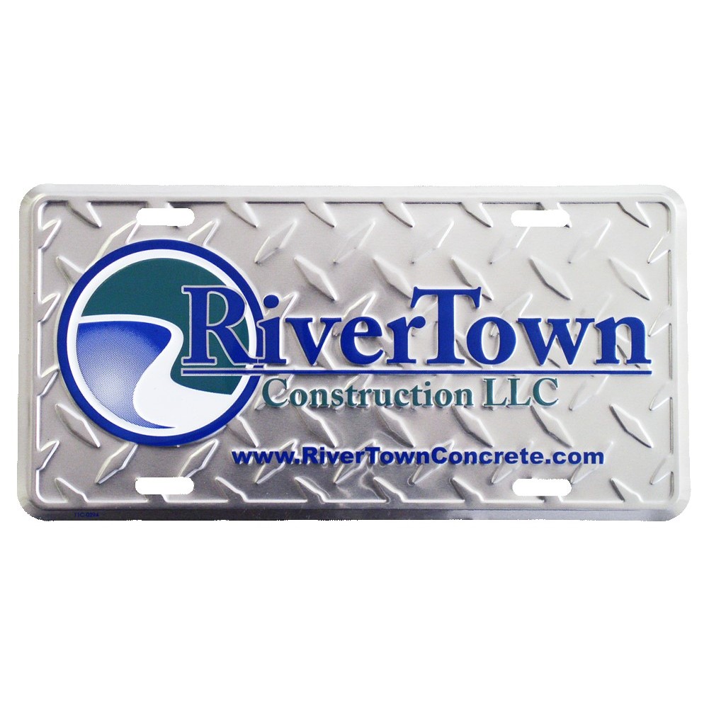 Custom Embossed Metal Auto License Plate view 2
