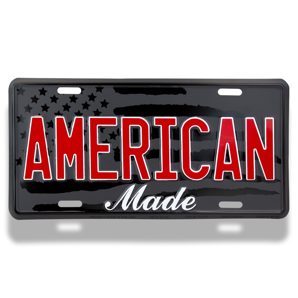 Custom Embossed Metal Auto License Plate view 3