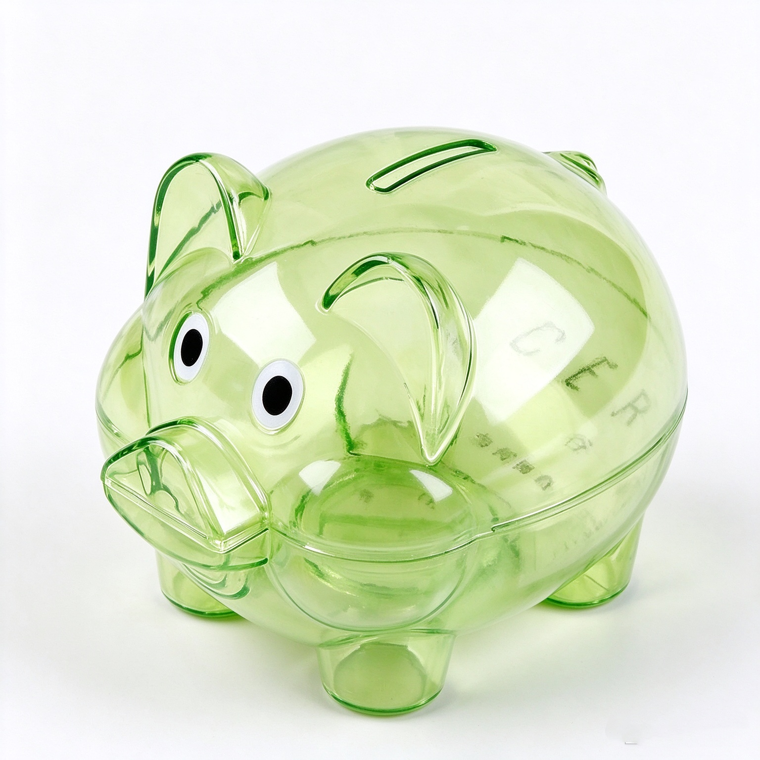 Clear Bear Piggy Bank