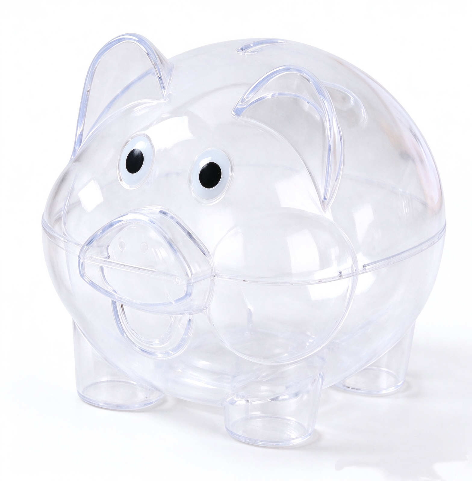 Clear Bear Piggy Bank view 2