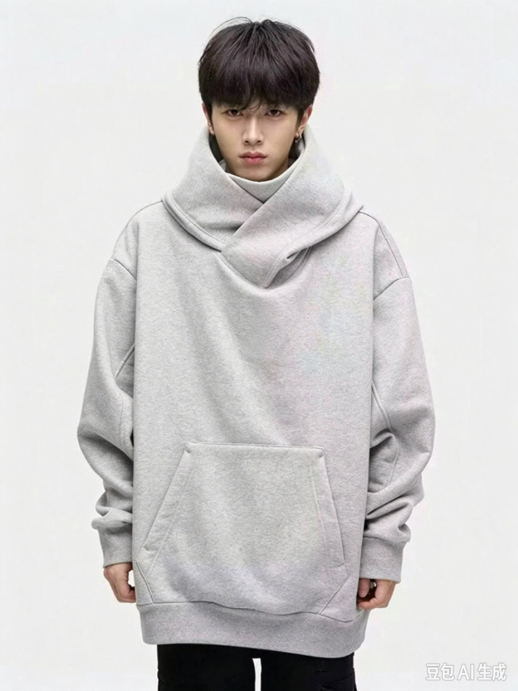 Mock-layered Turtleneck Pullover view 2
