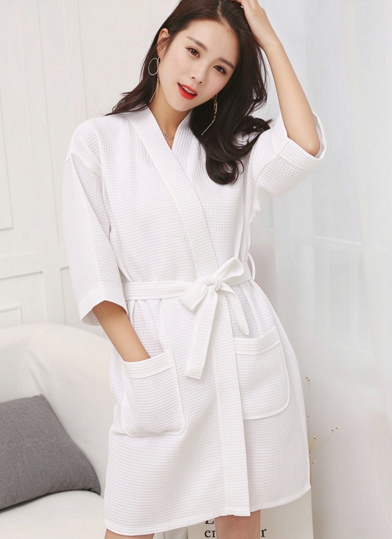 Waffle-weave  Robe