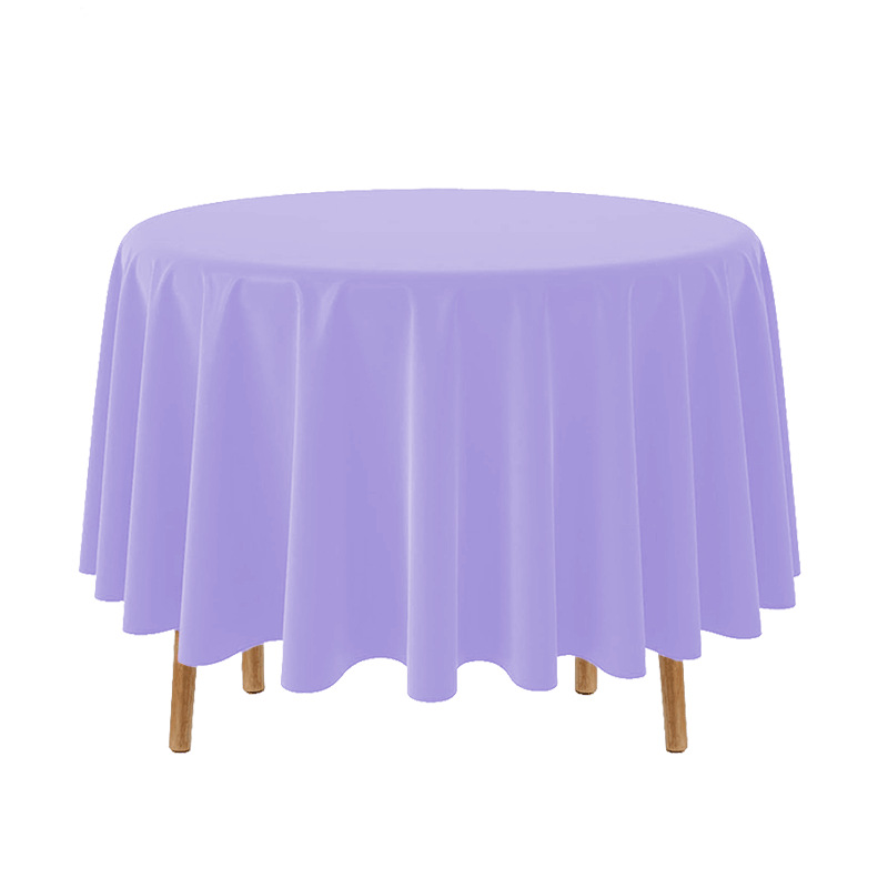 84" Round Disposable Tablecloth view 4