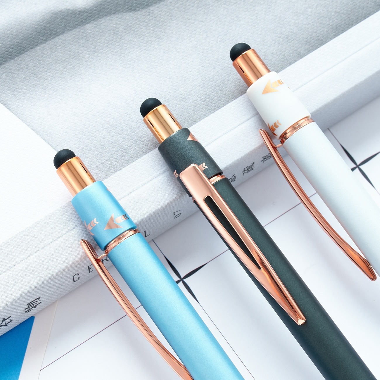 Custom Engraved Dual Use Stylus Metal Pen view 2