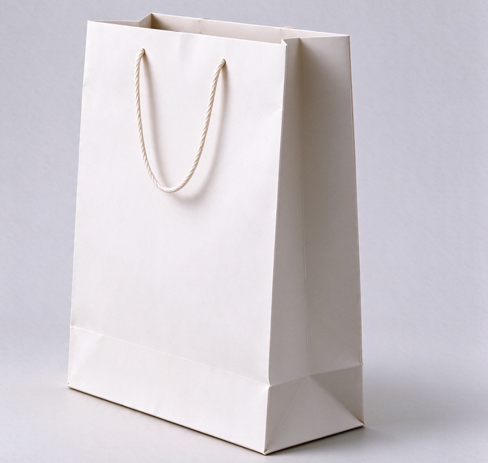 Paper Gift Bag With Ribbon Handle view 2