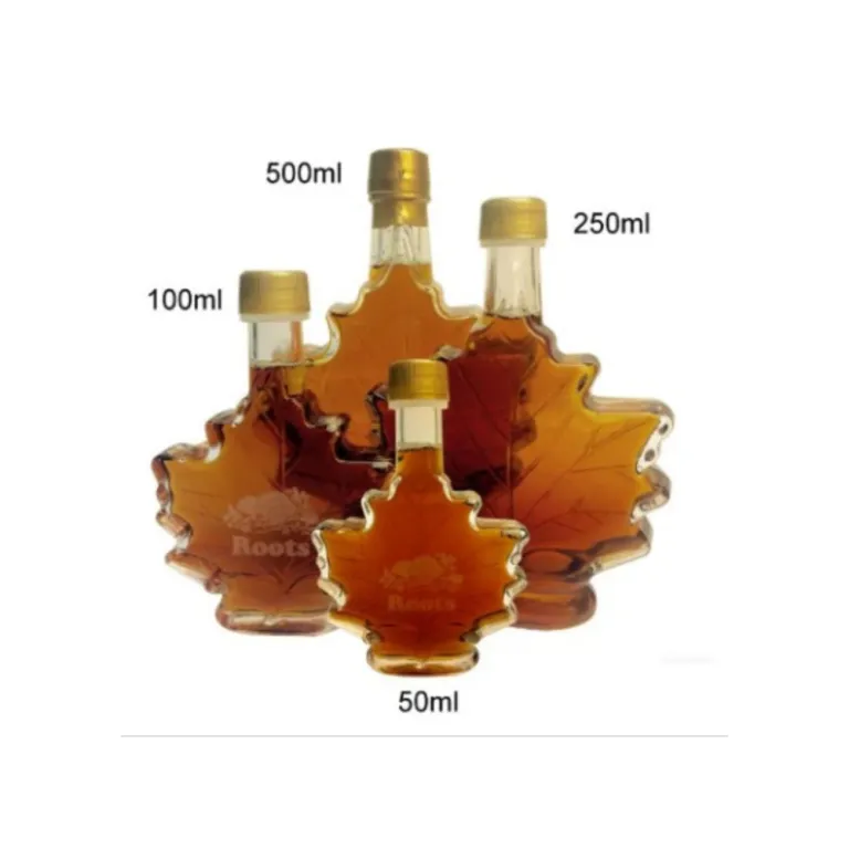 250ml Maple Syrup - 250ml Maple Syrup In Leaf Bottle view 4