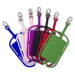 Lanière de téléphone en silicone avec poche de carte view 2