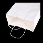 Sac en papier kraft blanc view 3