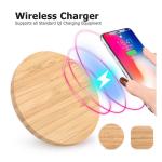 Chargeur sans fil en bambou 5w view 2
