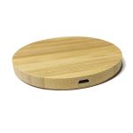 Chargeur sans fil en bambou 10w view 2