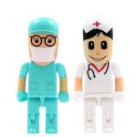 Médico y enfermera usb flash drive view 1