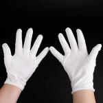 Gants en coton blanc view 2