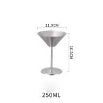 Set de verre martini en acier inoxydable 2pcs view 2