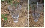 Pluviomètre conique en plastique transparent view 2