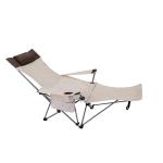 Chaise pliante extérieure avec repose-pieds view 1